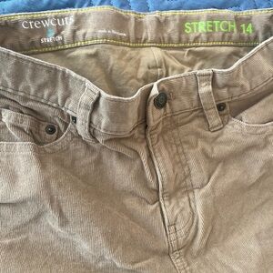 J. Crew Boys’ LINED • corduroy jean style • SUPER SOFT • never worn • size 14